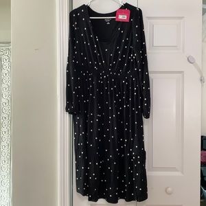 Maternity polka dot dress